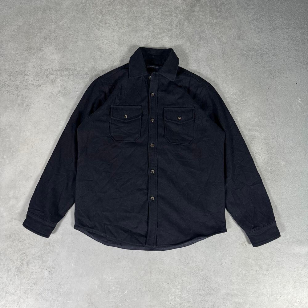 Brandy Melville Carson Jacket Wool Blend Fleece Lined Black Womens - One Size